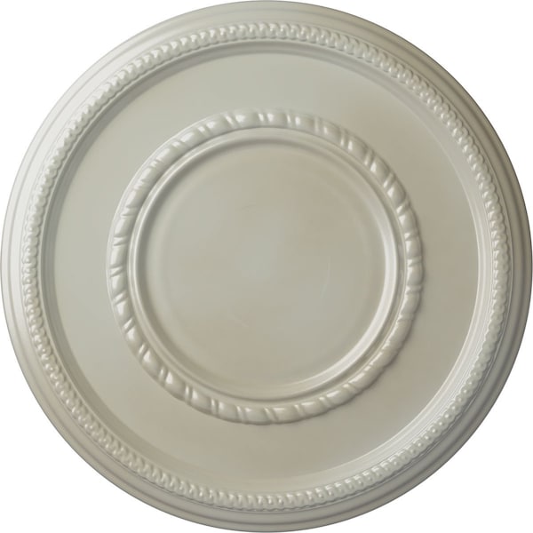 Ekena Millwork Federal Roped Large Ceiling Medallion (Fits Canopies up to 7 3/4"), 17 3/8"OD x 1 1/8"P, Flash Blue CM17FEFBS - main